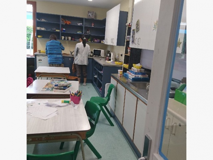 Tamariki School: Part of the Sun Room - it has its own kitchen and toilet, to cater for  the younger students.