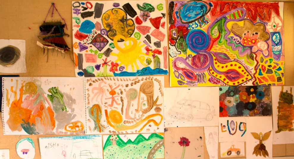 Tamariki School: Some of our artwork.