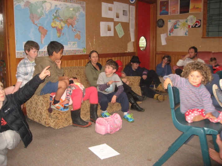 Tamariki School: A whole school meeting is run by the students. A student is the chairperson and people put up their hand to ask for permission to speak to the meeting.